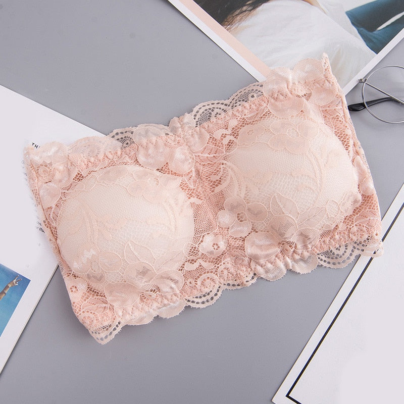 Spring Summer Women Bra Seamless Tube Top Bra Strapless Bandeau Push up Bra Women&#39;s Underwear Basic Stretch Underwear Lingerie